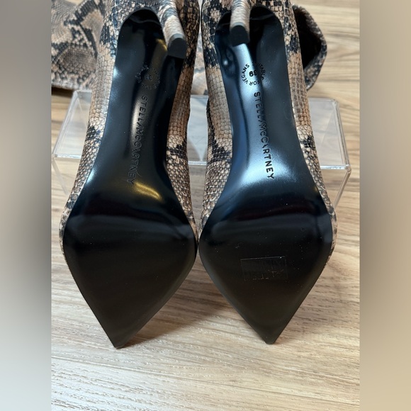 STELLA MCCARTNEY - 100mm Stella Iconic Python Print Boots Size 39 - Picture 12 of 16